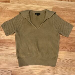 Banana Republic V-Neck Sweater in Olive